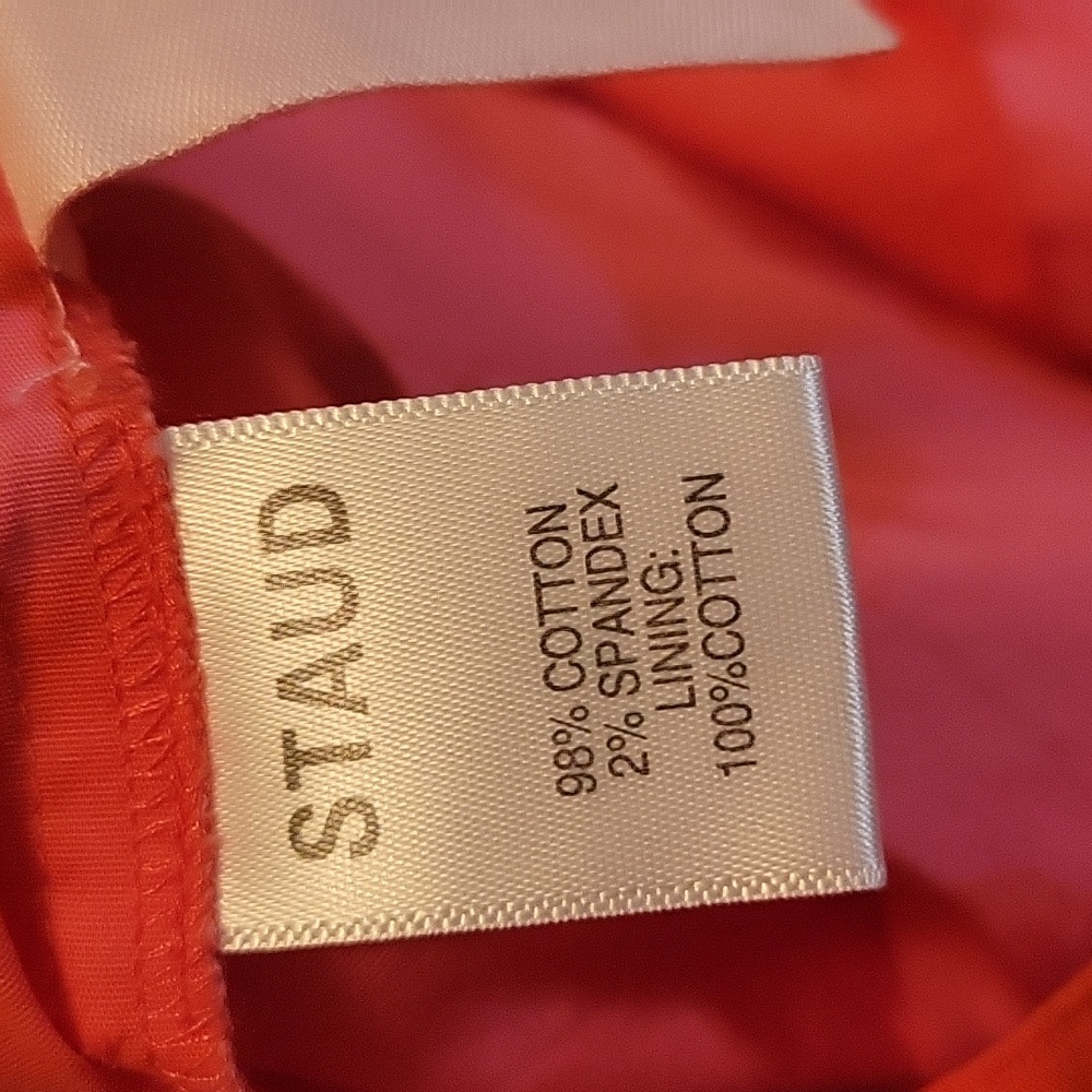 STAUD Georgia Tropical Romper Orange / Pink - Picture 9 of 9